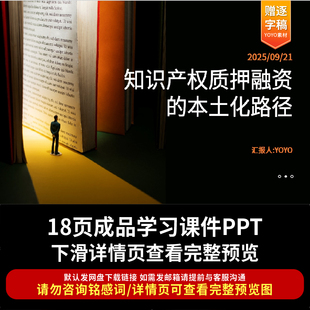 知识产权质押融资的本土化路径ppt课件