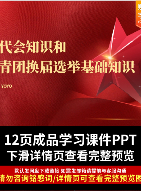 团代表大会知识与共青团教育PPT课件团代会培训课件