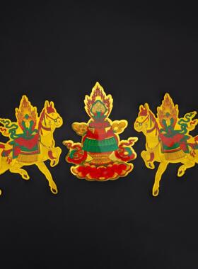 马宝摩尼宝组合仿金箔不干胶贴纸 门框墙上装饰结缘