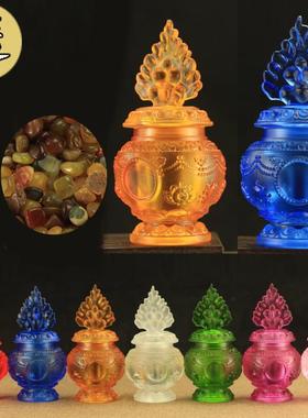 用品地藏八吉祥琉璃摩尼宝瓶