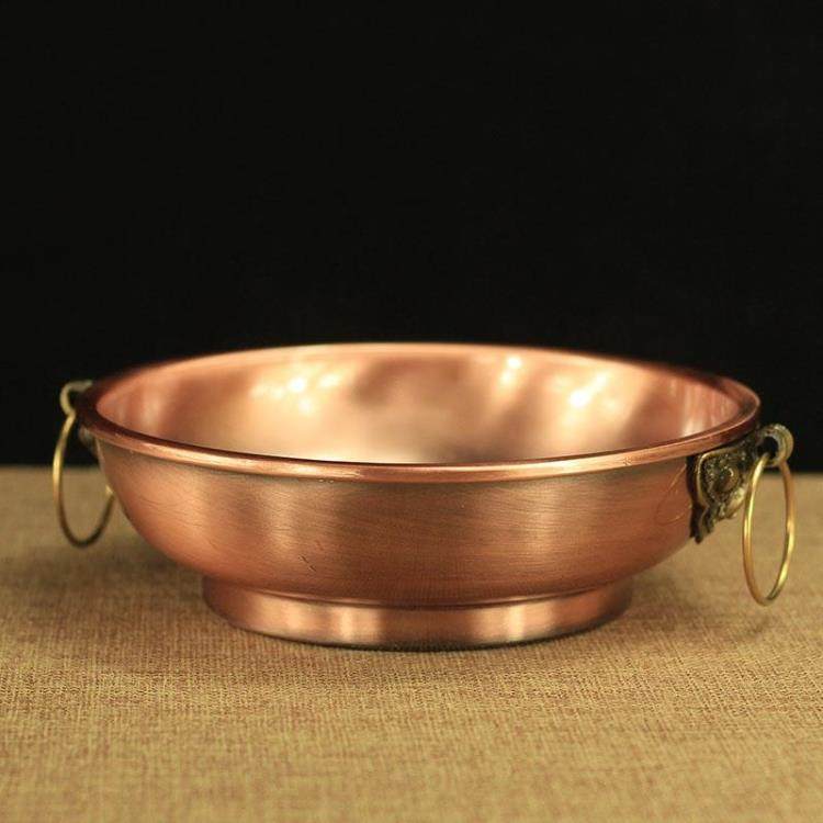 烟供盘火供盘施食盘铜合金焦烟中阴解脱咒轮烟供盆坛城烟供炉香盘