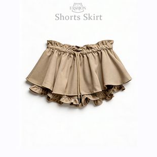 低腰黑色裙裤 气质短裙显瘦裙子 春季 实拍白色a字半身裙女2026新款