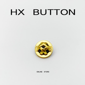 高档法式 饰纽扣 大衣外套风衣装 小香风网格黑珠金属扣子男女装 时尚