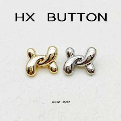 异型金属扣子高档不规则X型纽扣