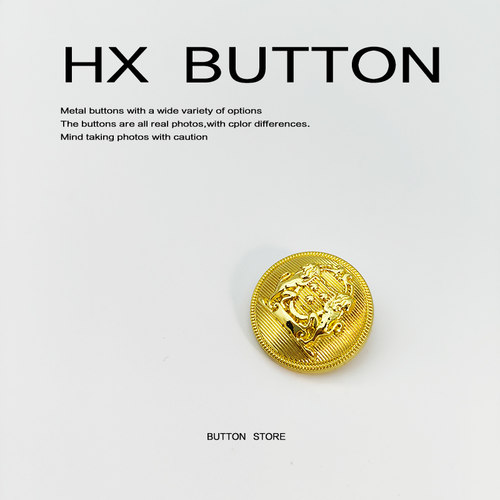 布客金属纽扣双狮英伦风外套西服