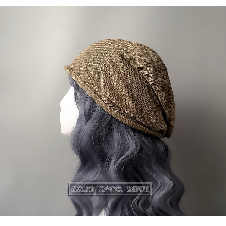 （亚麻--大头）极简约堆堆帽秋冬保暖卷边帽子复古个性冷帽包头帽,服饰配件/皮带/帽子/围巾,帽子,淘宝优惠券,粉丝福利购,淘宝优惠卷