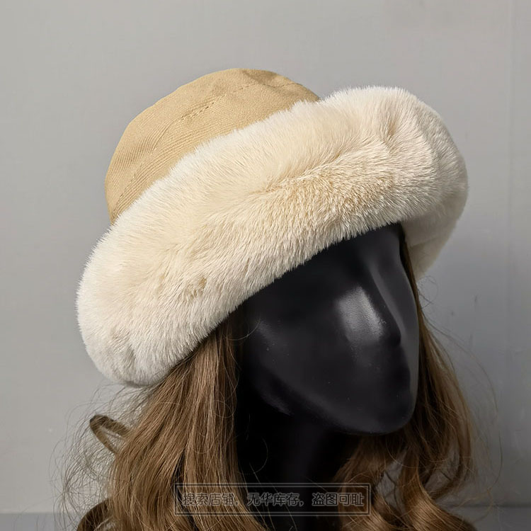 加厚毛蒙古帽保暖防风加绒渔夫帽