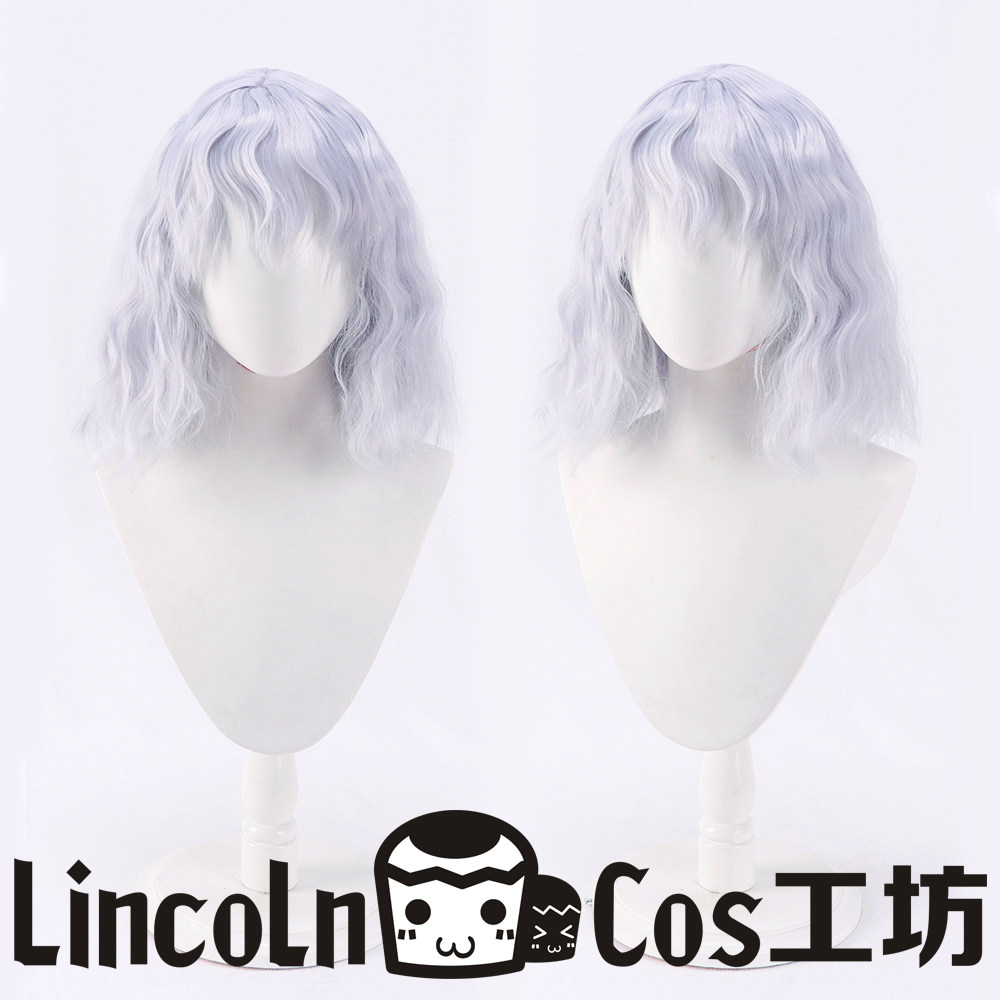 lincoln 全职猎人 尼飞比特 猫女 cosplay假发 银紫混色 卷发