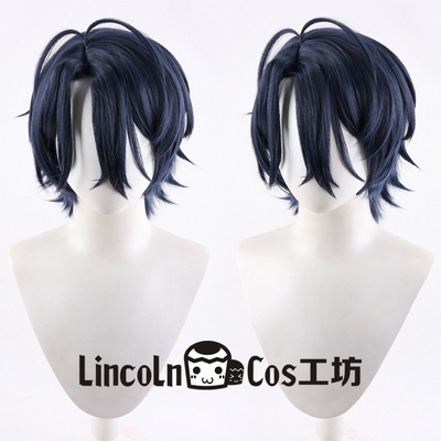LINCOLN ES偶像梦幻祭 甘乐千岁 cos假发 侧分长头皮cosplay假发