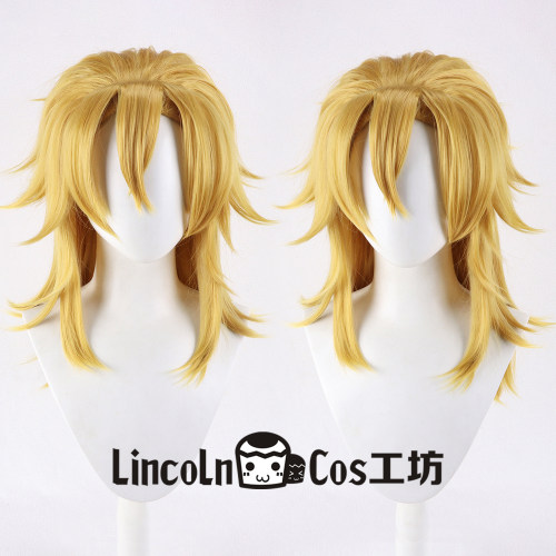 LINCOLN JOJO的奇妙冒险 飙马野郎 迪亚哥·布兰度cos假发 打毛顶