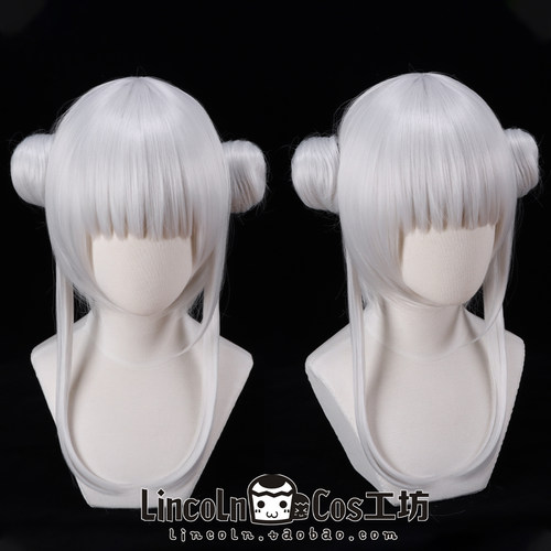 LINCOLN LoveLive!SuperStar!! 岚千砂都 银白cosplay假发