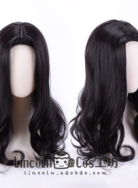 LINCOLN 东京卍复仇者重生之道 场地圭介cosplay假发黑色中分卷发