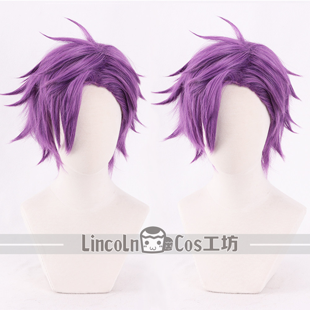 紫色偶像梦幻祭动漫LINCOLN短发图片