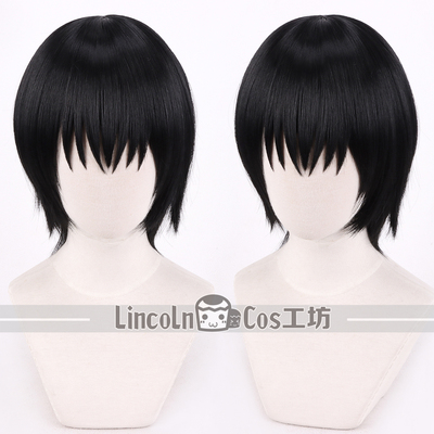 LINCOLN 坂本日常 南云与市 COS假发 黑色 少年短发 圆心头皮款