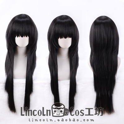 lincoln冰菓亚路cos假发黑色长发