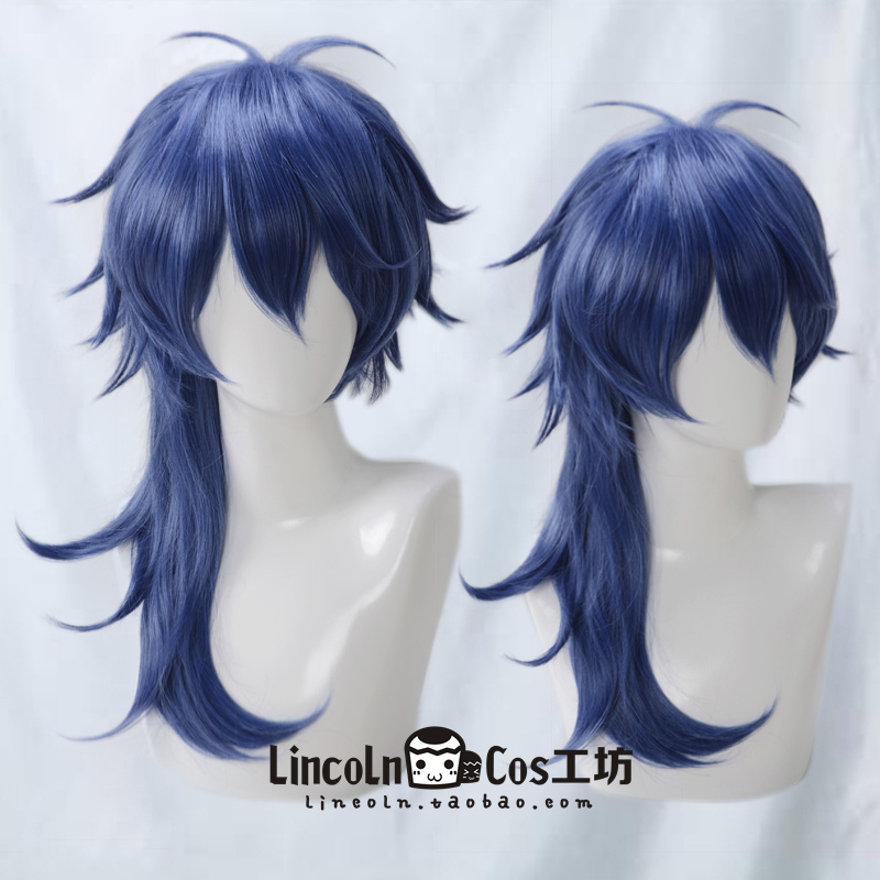 LINCOLN 聲優(yōu)RAP企劃 HypnosisMic DRB 有棲川帝統(tǒng) COS假發(fā) 反翹