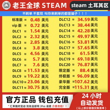 【自动秒发】土耳其Steam钱包余额充值卡 里拉美金礼品卡美刀点卡
