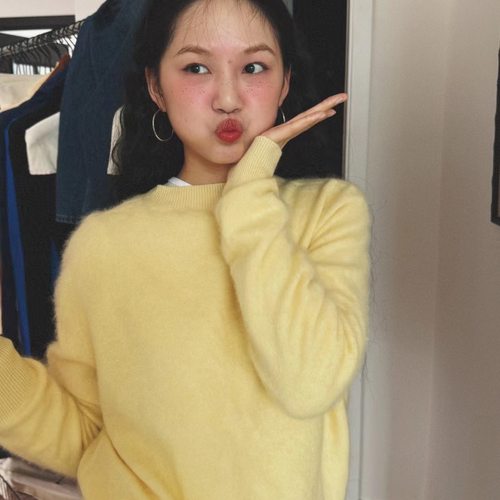 DEAR.XI 爱了爱了！属于秋冬的软糯感圆领套头毛衣 1026#