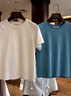 make more time 带防晒功能~赞 质感非常好 棉质圆领宽松短袖tee