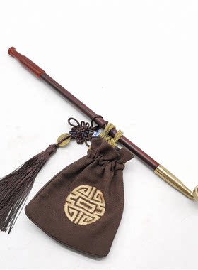 传统老式旱烟袋老人烟具