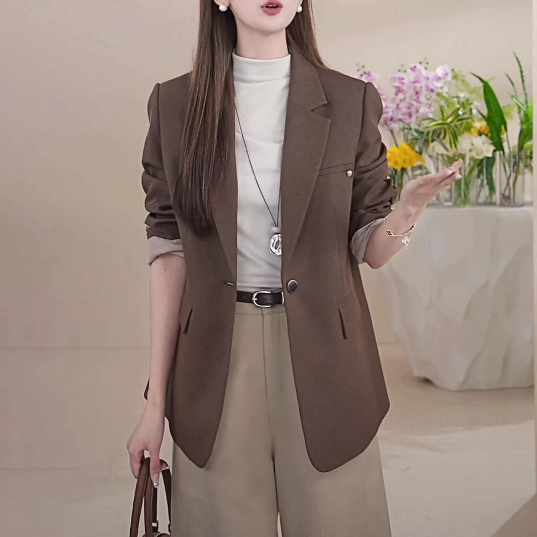 时尚气质通勤西服女2026秋季