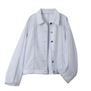 高级感女款上衣2026新款春夏外套长袖洋气复古衬衫设计感小个子