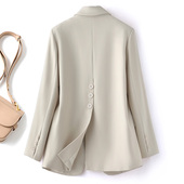 外套女韩版 小西装 宽松休闲高级感开叉西服显瘦上衣 新款 2025春秋季