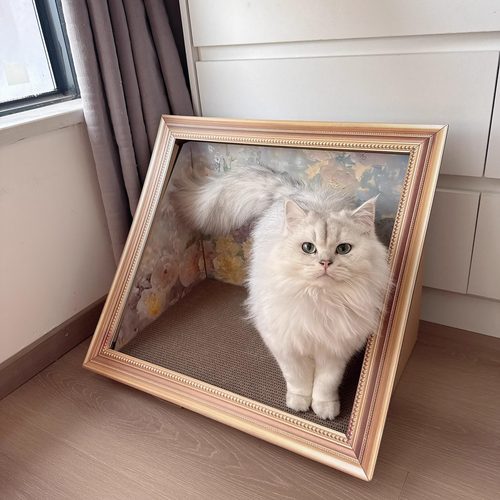 轻奢艺术油画猫抓板窝