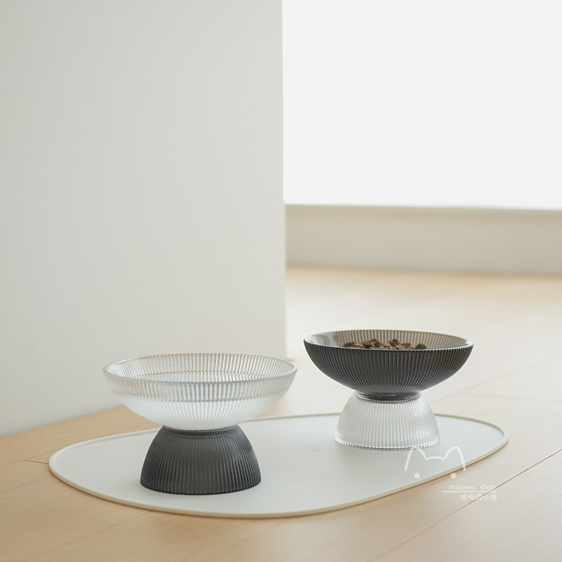 宠物猫狗碗高脚易清洗保护颈椎单双水碗粮食盆猫咪用品黑白色玻璃,宠物/宠物食品及用品,猫狗碗/慢食碗,淘宝优惠券,粉丝福利购,淘宝优惠卷