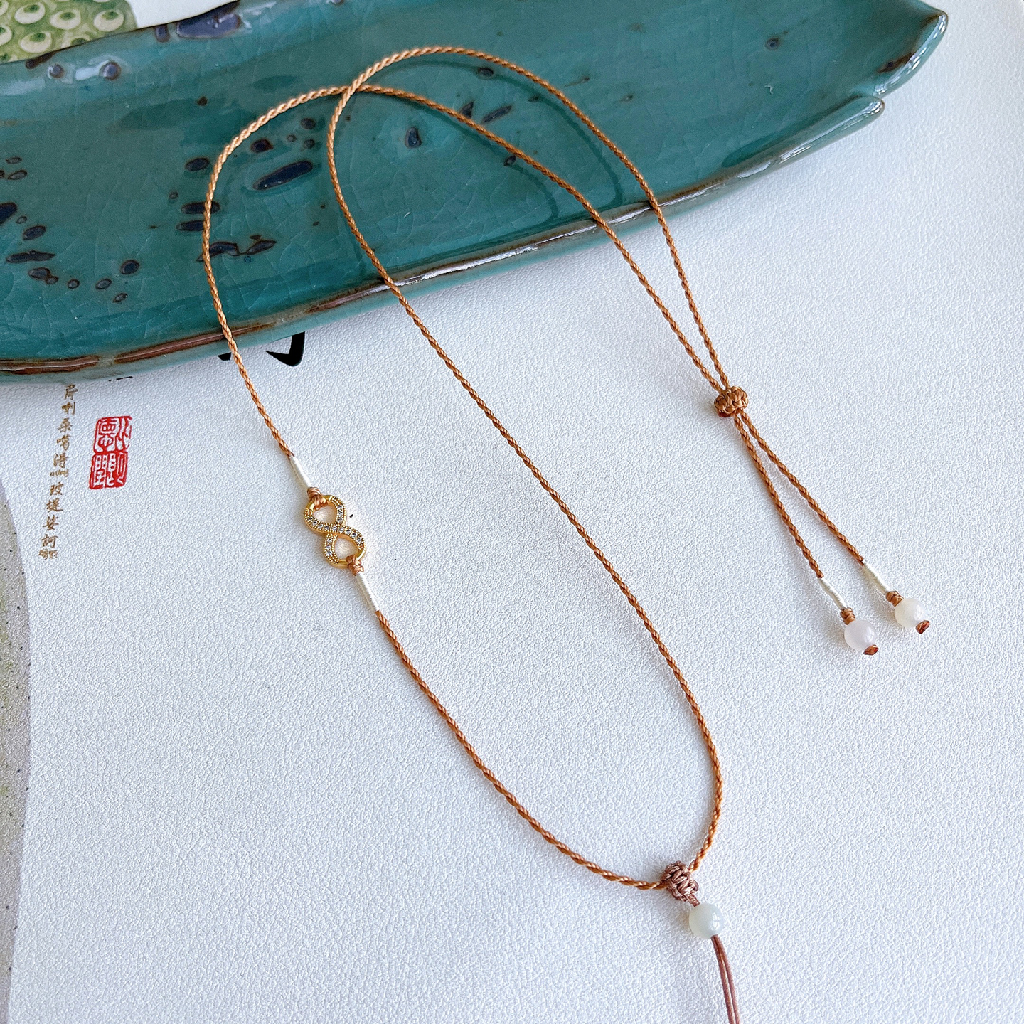 超细泰式风脖颈挂绳四美葫芦绳子