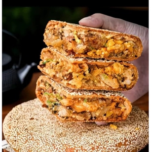 福建特产福鼎月饼板栗蛋黄月饼酥皮传统大月饼肉松饼网红饼包邮
