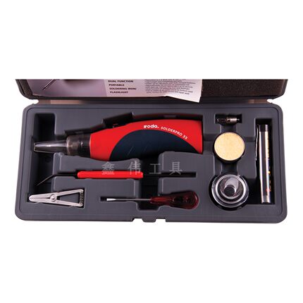 台湾爱烙达IRODA电池无绳烙铁套装PRO-35K 带照明灯焊接工具