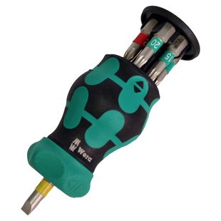 WERA德国维拉迷你短柄棘轮螺丝刀套装KK STUBBY RA1 05008891001