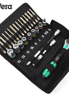 德国WERA维拉万向棘轮扳手套装工具套筒8100SA6 SB6 SC6 004016
