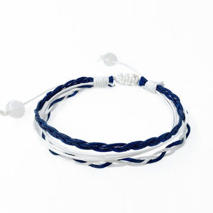 链子手工编织男士皮制手链潮人韩版手饰品皮绳多层手绳女生手环串