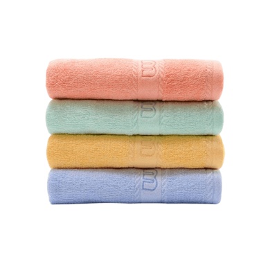 钟牌414萃众柔软绣花毛巾 纯棉吸水洗脸巾全棉缎档 柔软亲肤面巾