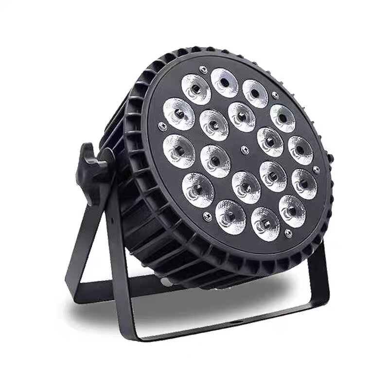 厂家直销18颗10w led全彩rgbw扁帕灯室内室外染色渲染舞台帕灯dmx