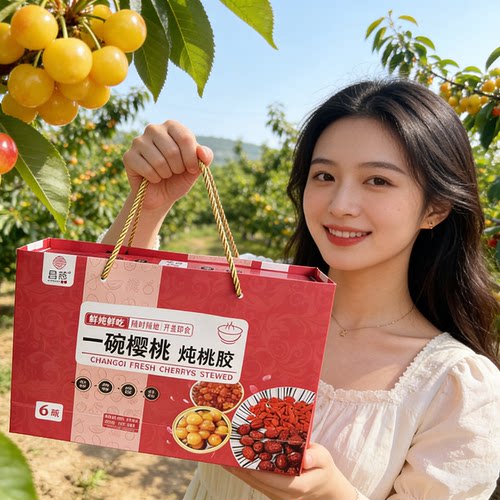 昌慈樱桃炖桃胶即食水果罐头枸杞