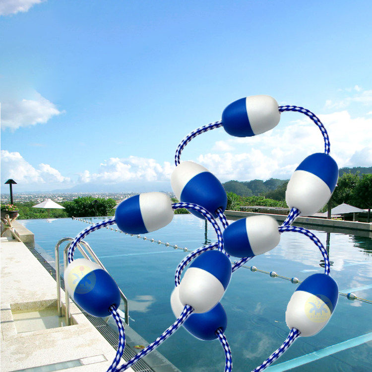 游泳池泳道线浮法线分隔线浮标浮球分道线航道线塑料球自浮球赛线