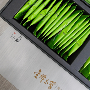 南川特产金佛玉翠绿茶新茶礼盒装120克包邮大观茶叶30小袋分装