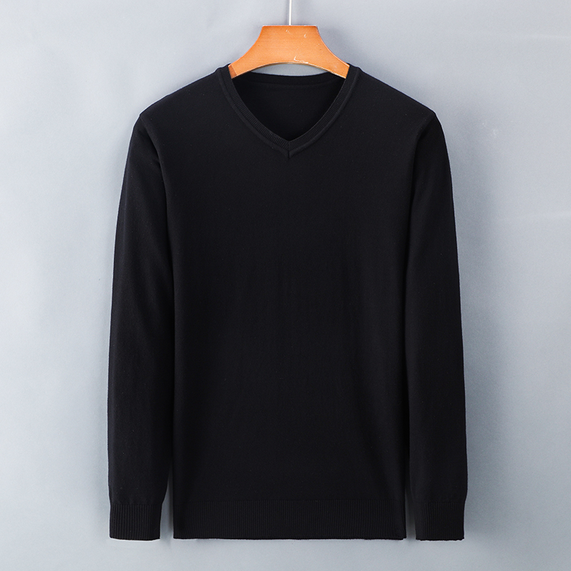 25春秋款高品质男装V领纯色毛衣1318P60宽松长袖大码大货主推，男装针织衫/毛衣，星座1106