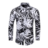 常年有货春秋款长袖大码翻领衬衫花衬衫大货已出1077P35立体图，男装衬衫，星座1106