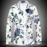 2025秋款特批外贸白底格子加大版衬衫常年有货9950P55，男装衬衫，星座1106