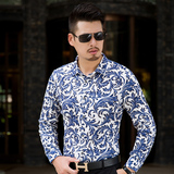 2025秋款特批外贸白底格子加大版衬衫常年有货9980P55，男装衬衫，星座1106