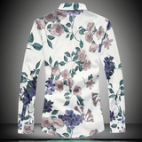 2025秋款特批外贸白底格子加大版衬衫常年有货9950P55，男装衬衫，星座1106