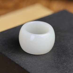 和田玉扳指男女款玉石指环和田白玉戒指