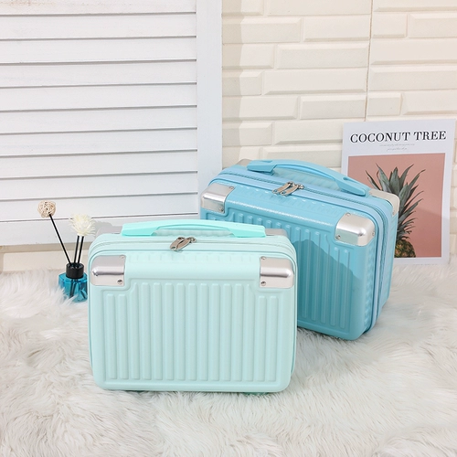 Портативный маленький чемодан, модная трендовая сумка для путешествий подходит для мужчин и женщин с молнией, 14 дюймов