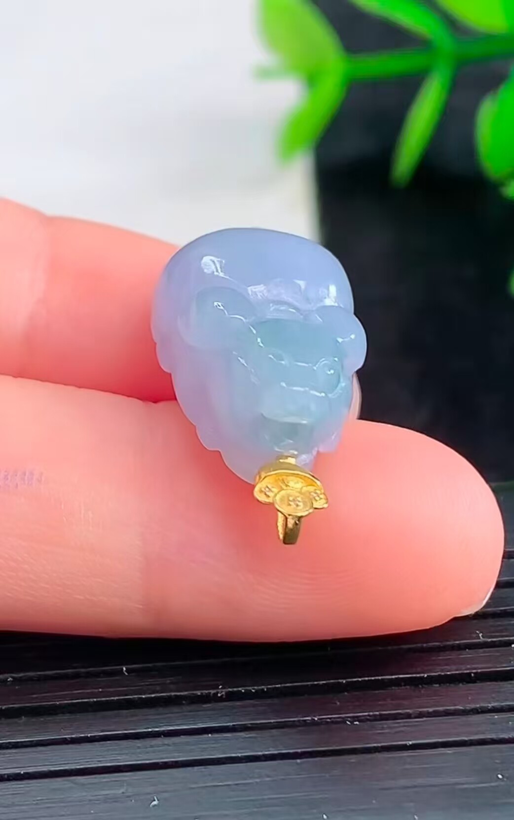 天然翡翠A货冰紫罗兰生肖猪吊坠男女生肖玉佩猪玉坠玉石翡翠玉猪