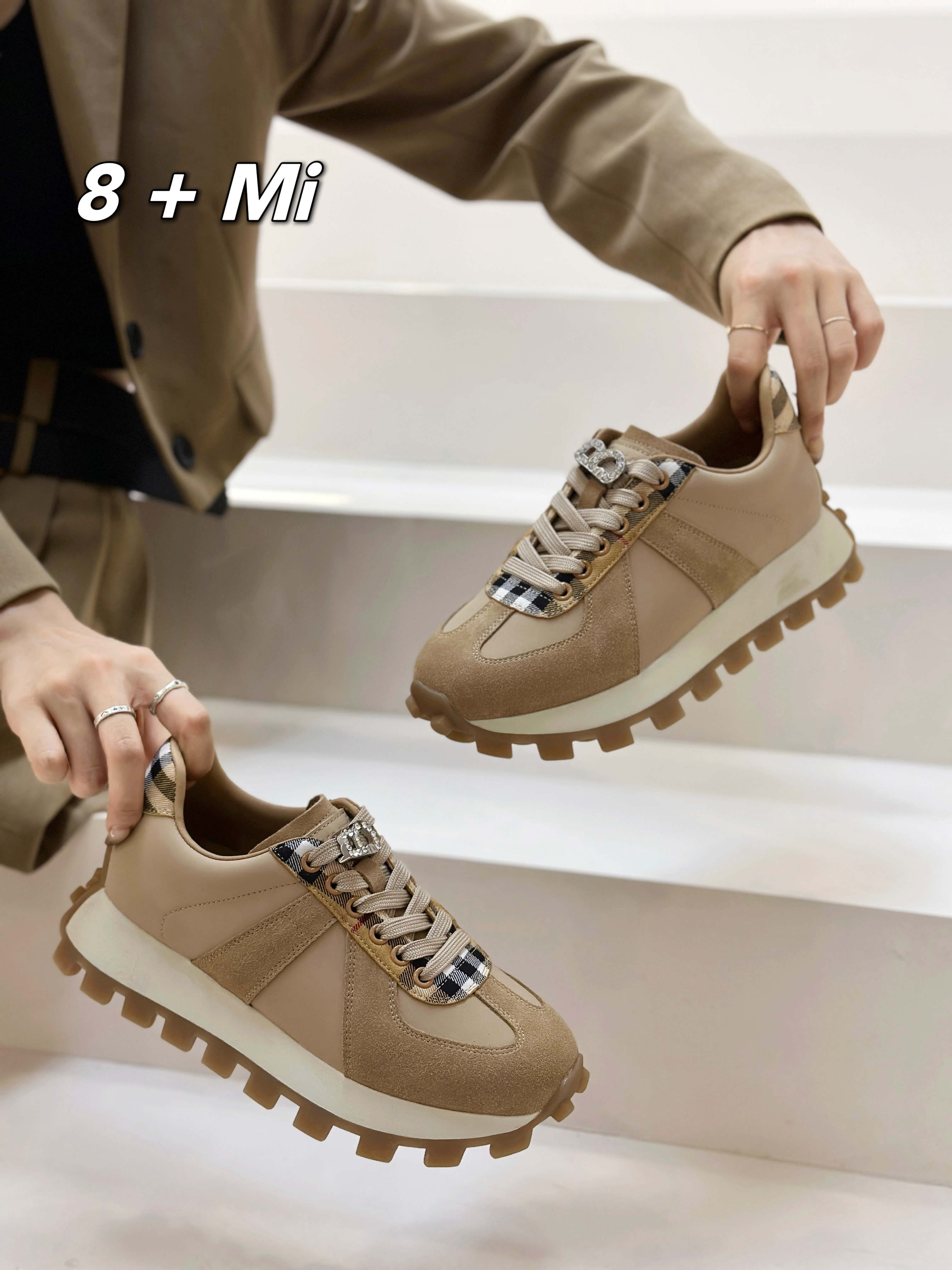 阿甘鞋女2024新款秋冬厚底运动休闲老爹鞋小蛮腰华夫格子鞋子