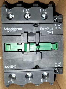 LC1E40M5N施耐德交流接触器LC1E3210M7N四常开交流接触器
